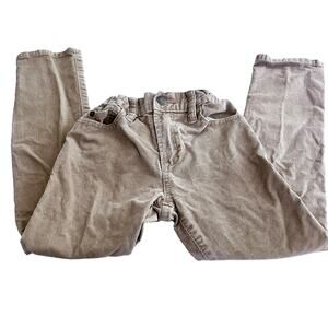 GAP boys tan khaki corduroy pants 6 regular slim